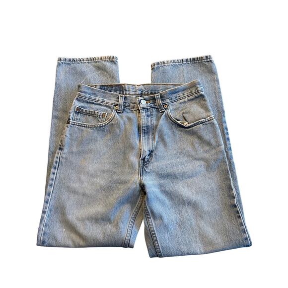 Vintage Levis 505 Regular Fit Jeans Mens 32 30 Light Wash Denim Bootcut - Picture 1 of 7